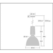 Thorn - Pendelleuchte LED - Pendelleuchte GLAC2 L LED#96632172 4000K