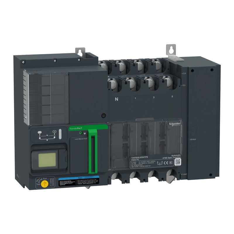 Schneider Electric - Lastschalter Netzumschaltung autom. TA63D4L5004TPE 500A 400V 4P LCD