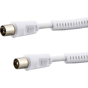 E+P Elektrik - Konfektioniertes Koaxkabel Antennenkabel 2,5m ws AB 102 >85dB