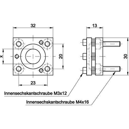 Ipf Electronic - Montagezubehör (Schaltschrank) Flach-Flansch 12 AP000014 Alu