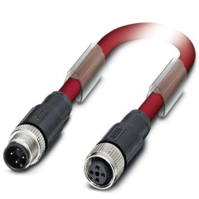 Phoenix Contact - Patchkabel Kupfer Industrie Bussystem-Kabel SAC-4P-M12MS#1558441 − 50 Stück
