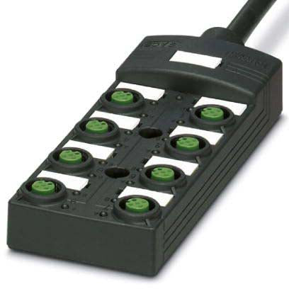 Phoenix Contact - Passiver Sensor-/Aktor-Verteiler (mit Leitung) Sensor-/Aktor-Box SACB-8/16-L-#1405739