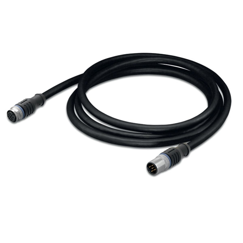 WAGO - Konfektioniertes Sensor-Aktor-Kabel Sensor-/Aktorleitung M12A 756-5401/050-100 Bu.,ax.,M12A-St.,ax