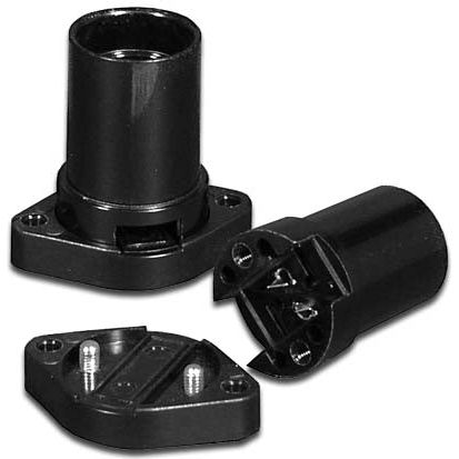 Houben - Lampenfassung Lichtketten-Fassung 2-tlg 990019 Isolierst. 2x1,5 E14