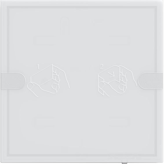 Gira - Bussystem-Tastsensor KNX Tastsensor 4 5001003 Komfort 1f TS4 ws