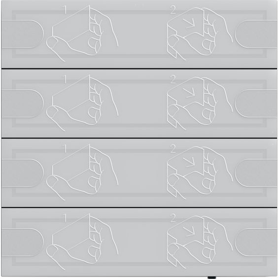 Gira - Bussystem-Tastsensor KNX Tastsensor 4 5004028 Komfort 4f TS4 anthr