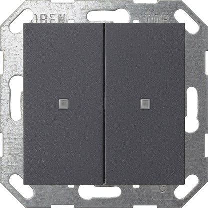 Gira - Bussystem-Tastwippe Taster Wippe 517328 KNX, 2f, Anthrazit