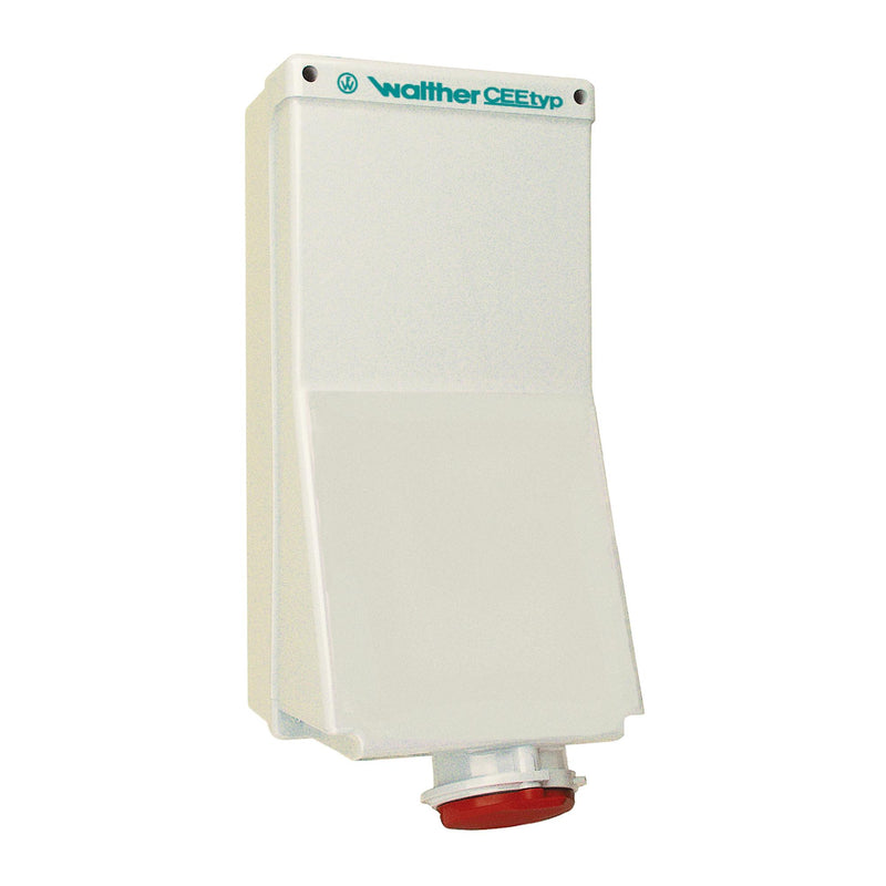Walther Werke - CEE-Steckdose abschaltbar, abgesichert (IEC 60309) Wandsteckdose AJ160409MV 63A 4P 9h
