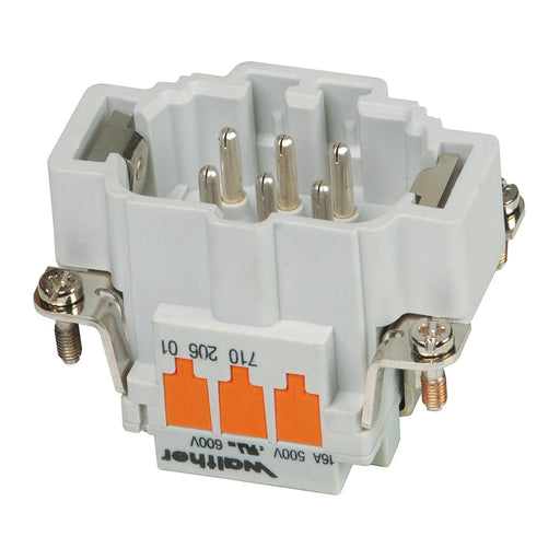 Walther Werke - Kontakteinsatz für Rechtecksteckverbinder Stifteinsatz 71020601 B6 0,5-2,5 20-14AWG