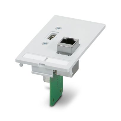 Phoenix Contact - Frontplatte (Schaltschrank) Datenfrontplatte SI-FP-R1A-U1A 1xUSB Buchse/Buchse