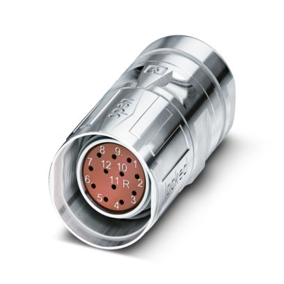 Phoenix Contact - Rundsteckverbinder, feldkonfektionierbar (Industriesteckverbinder) Kabelsteckverbinder CA-12F1N8A85DUSX − 1 Stück