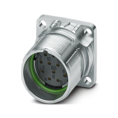 Phoenix Contact - Rundsteckverbinder, feldkonfektionierbar (Industriesteckverbinder) Gerätesteckverbinder M23-12S2N8AW500S Vorderwand − 1 Stück