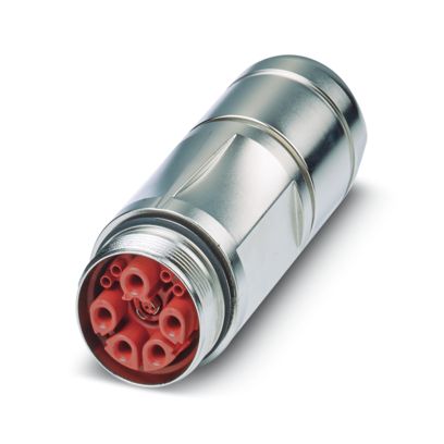 Phoenix Contact - Rundsteckverbinder, feldkonfektionierbar (Industriesteckverbinder) Kupplungssteckverbinder SB-8ES6A8A9L32S