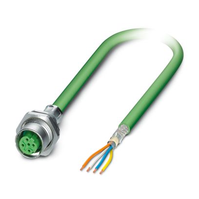 Phoenix Contact - Patchkabel Kupfer Gerätesteckverbinder VS-OE-M12FSB#1260715 Hinterwand