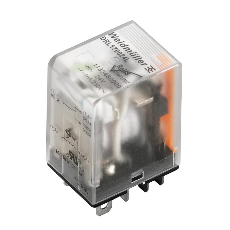 Weidmüller - Schaltrelais Miniatur-Leistungsrelais DRL273012L 12VDC 2Wechsler − 20 Stück