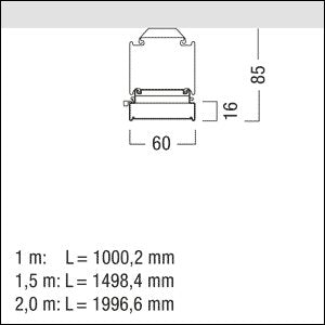 Zumtobel Group - Lichtleiste LED TECTON-Anbauleuchte TECTON MIRE#42185314 4000K