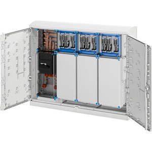 Hensel - Verteilerschrank für Energieversorgung Ladeverteiler Mi EV 44kW 9010 b. z. 9 Doppelladepu