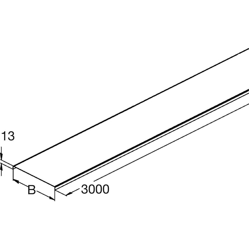 Rico - Deckel für Kabeltragsystem Abdeckung 15W12-200 f.Kabelrinnen