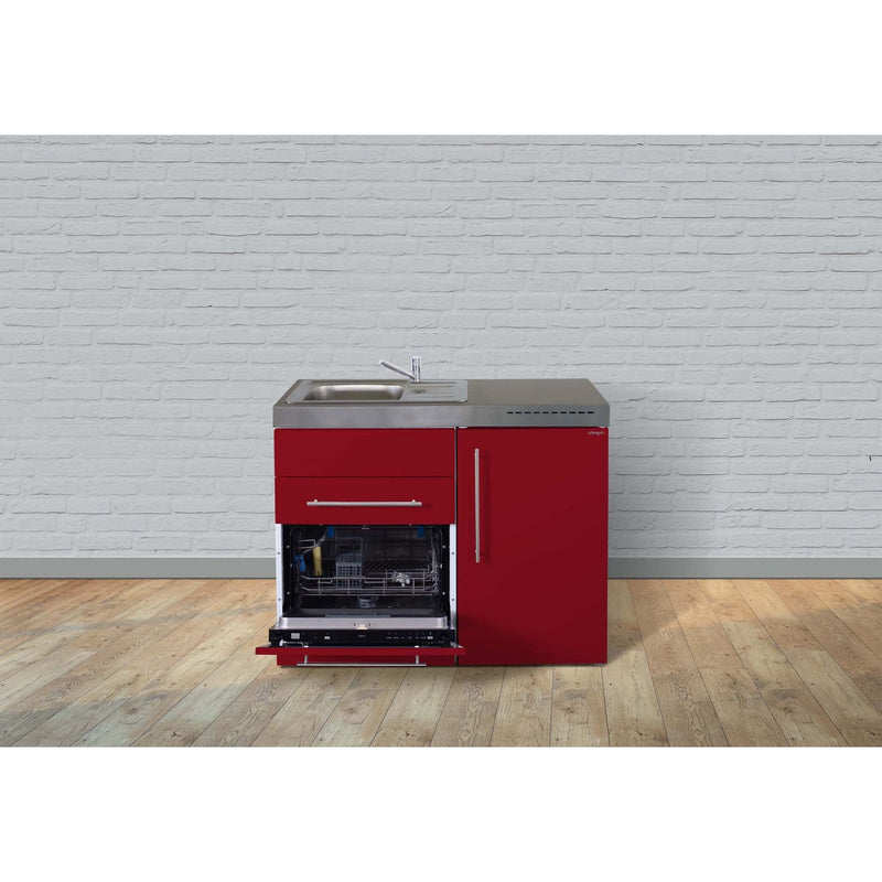 Stengel - Mini-Küche Miniküche Premiumline MPGSBR110KSGSIKFliBr Bordeauxrot