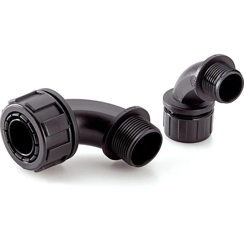 Lapp Zubehör - Kunststoff-Schutzschlauch-Verschraubung SILVYN-MPC-90°-PG-29-BK 55502490 − 10 Stück