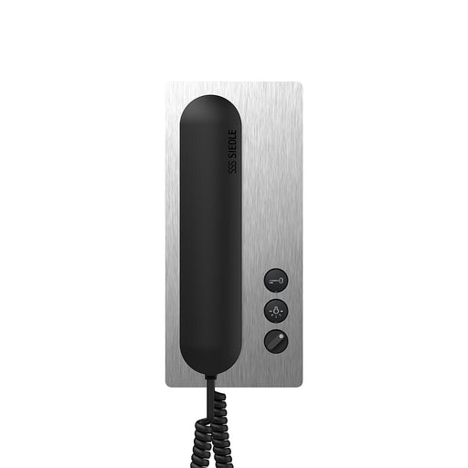 Siedle&Söhne - Innenstation für Türkommunikation Haustelefon Standard HTS 811-01 E/S Edelstahl/Schwarz