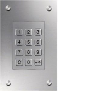 Elcom - Funktionsmodul für Türkommunikation UP-Codeschloß CUE-200 Komplettgerät Edelst