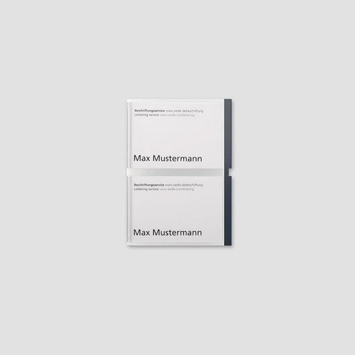 Siedle&Söhne - Zubehör/Ersatzteile für Türkommunikation Namensschild kpl. TM 612-2/BTM650-02AG Anthrazitgrau