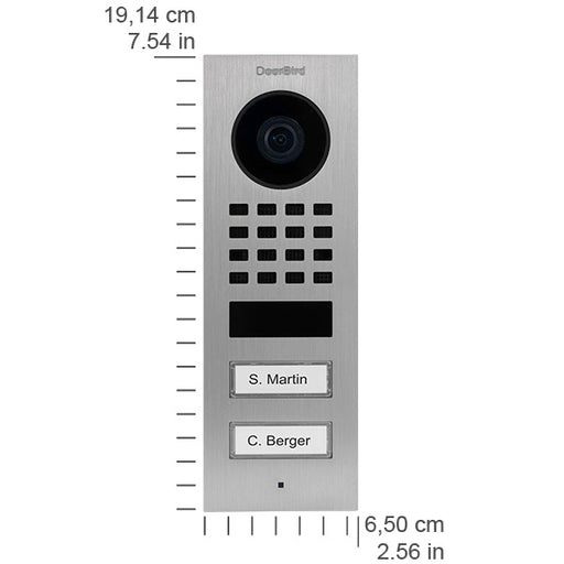 Doorbird - Kombiniertes System Zutrittskontrolle/Türsprechanlage IP Video Türsprechanlage 423866775 Aufputz