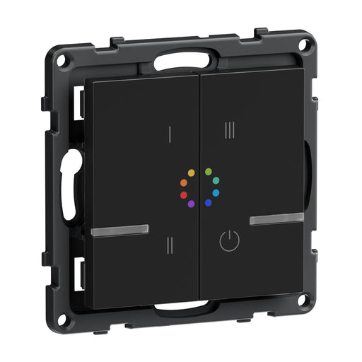 Legrand - Sender/Fernbedienung für Installationsschalterprogramme Seano m Netatmo Wandsender Legrand 765843 Farbe: Schwarz