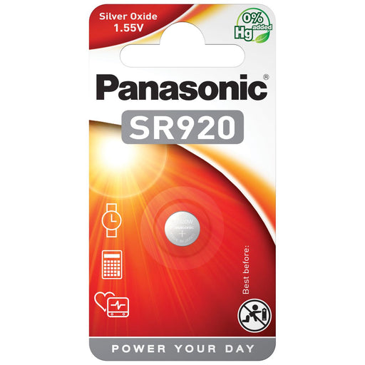Hückmann - Batterie Uhrenbatterie 1,55V SR920 SR-920EL/1B Bli1 Panasonic
