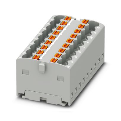 Phoenix Contact - Durchgangs-Reihenklemme Verteilerblock PTFIX 18X1,5-G GY − 20 Stück