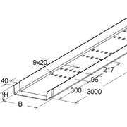 Niedax - Kabelrinne GFK-Kabelrinne KKL 50.300 − 3 Meter