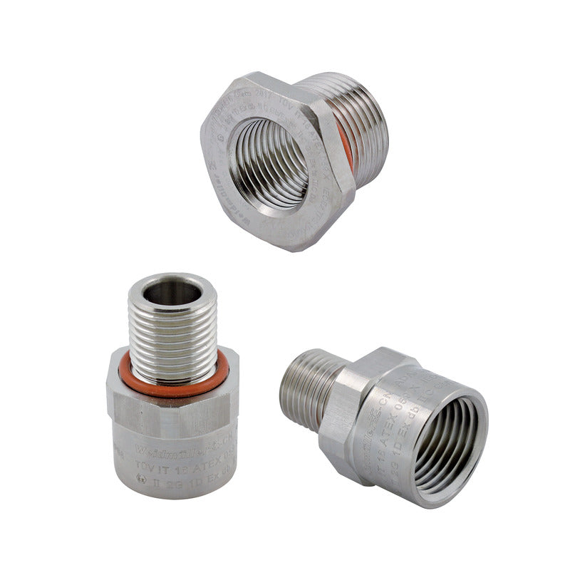 Weidmüller - Kabelverschraubung Adapter ADAP NPT1-1/2-M40-W 1 1/2" NPT, M 40 − 9 Stück