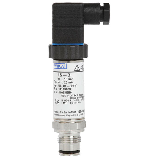 Wika Wiegand - Druck-/Absolutdruckmessumformer Druckmessumf IS-3 Eex 14122706 0.250bar 4.20mA 2L