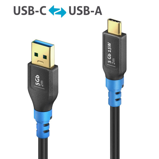 PureLink - PC-Kabel USB-C>A Kabel 2m FI-U320-020 FlexInstall