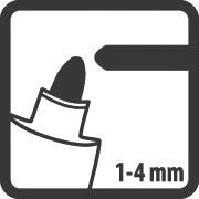 Pica-Marker - Markierungsstift Permanent Marker 520/40 rot, 1-4mm