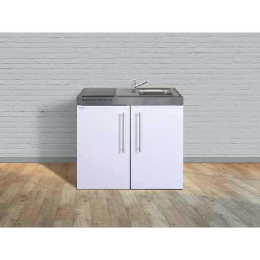 Stengel - Mini-Küche Miniküche Premiumline MPES100GKFliBre Edelstahl
