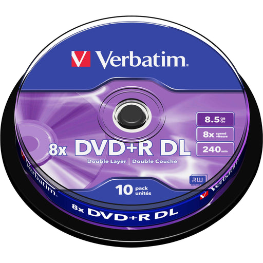 Verbatim - Speichermedium digital DVD+R DL 43666 (VE10) Cakebox 10 Discs