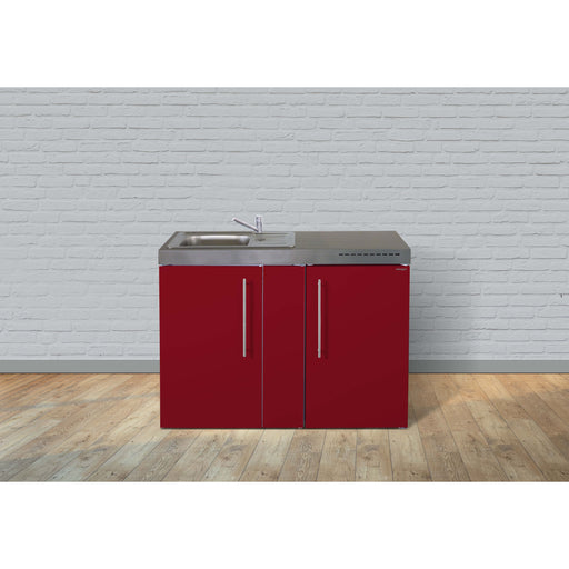 Stengel - Mini-Küche Miniküche Premiumline MPBR120KSIKFreBli Bordeauxrot