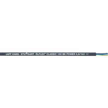 Lapp Kabel&Leitung - Energiekabel >= 1 kV, für ortsveränderlichen Einsatz ÖLFLEX CLASSIC 100 BK 1120469 0,6/1 KV 3G2,5