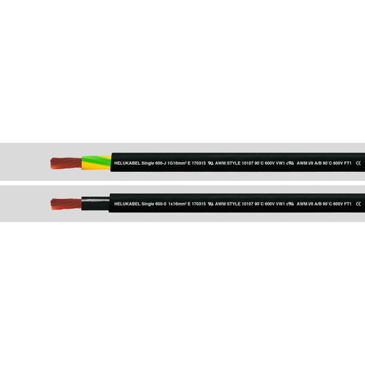 Klimaprime - Aderleitung HEL SINGLE 600-O 1x240 SW SINGLE 600-O 1x240 S Aderleitung UL/CSA