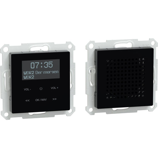 Merten - Beschallungssystem für Installationsschalterprogramme DAB+ Radio Set MEG4375-0303 Bluetooth+Lautspr