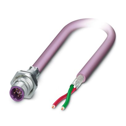 Phoenix Contact - Patchkabel Kupfer Gerätesteckverbinder SACCBP-M12MS#1239925 Hinterwand