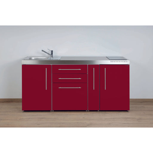 Stengel - Mini-Küche Miniküche Premiumline MPBR180AKSGKFreBli2S Bordeauxrot