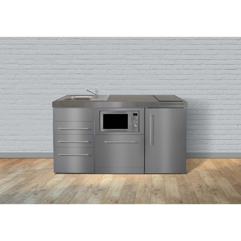 Stengel - Mini-Küche Miniküche Premiumline MPGSMS3ES160GSIKFlBr Edelstahl