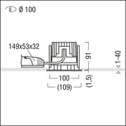 Zumtobel Group - Downlight/Strahler/Flutlicht LED-Downlight PANOS INF #60816797 4000K
