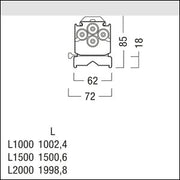 Zumtobel Group - Lichtleiste LED - Lichtbandleuchte IP64 TEC C 1000 #42936522 865