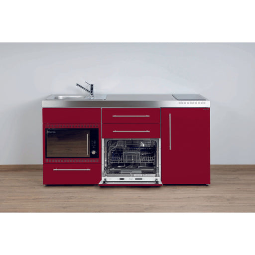 Stengel - Mini-Küche Miniküche Premiumline MPGSMOSBR170GSMKFrBl Bordeauxrot