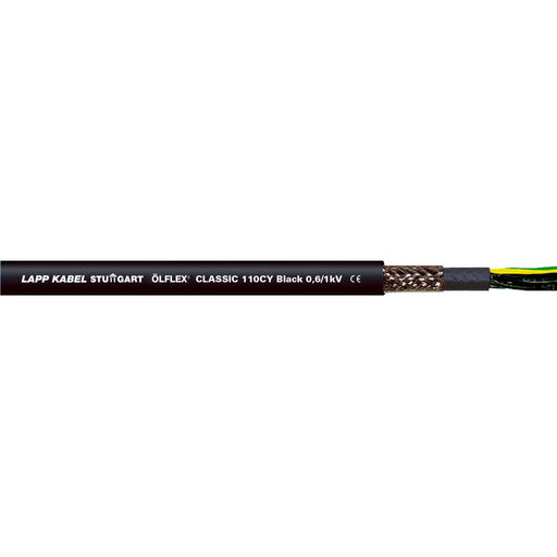 Lapp Kabel&Leitung - Energiekabel >= 1 kV, für ortsveränderlichen Einsatz ÖLFLEX CLASSIC 110 CY BK 1121391 0,6/1kV 4G70