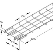 Niedax - Gitterrinne MTC 30.100 E3 30x100x3000mm, CITO − 3 Meter